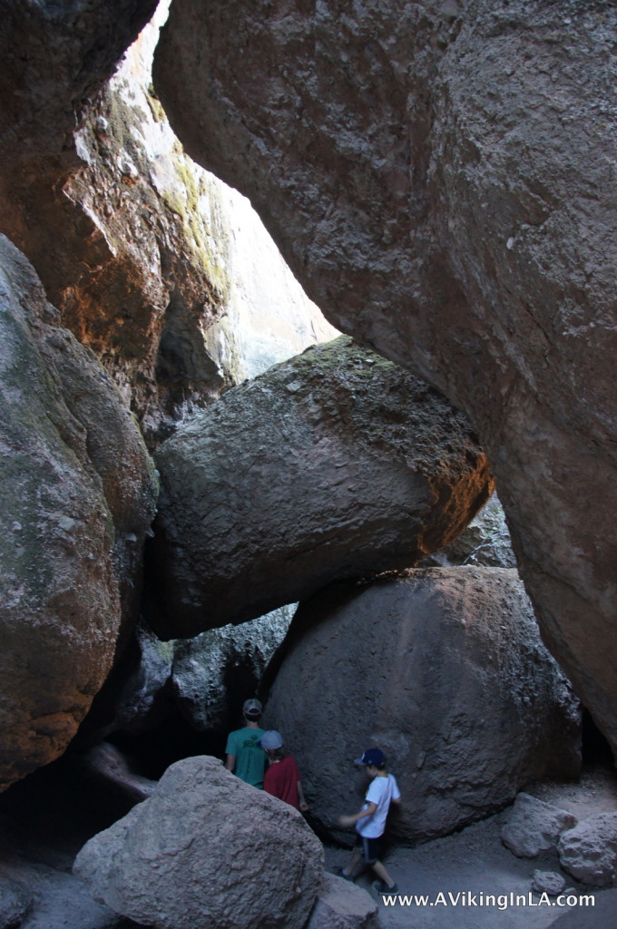 Pinnacles hiking boulders